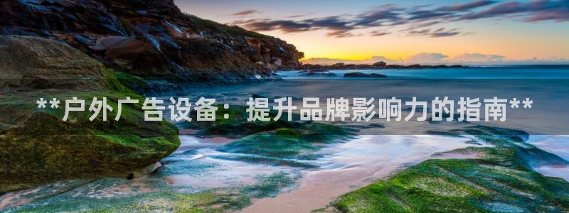 杏宇平台怎么样：**户外广告设备：提升品牌影响力的指南**