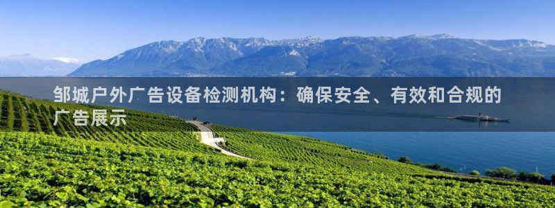 杏宇平台总代理是谁：邹城户外广告设备检测机构：确保安全、有效和合规的
广告展示