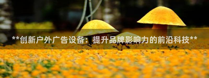 杏宇平台测速链接：**创新户外广告设备：提升品牌影响力的前沿科技**
