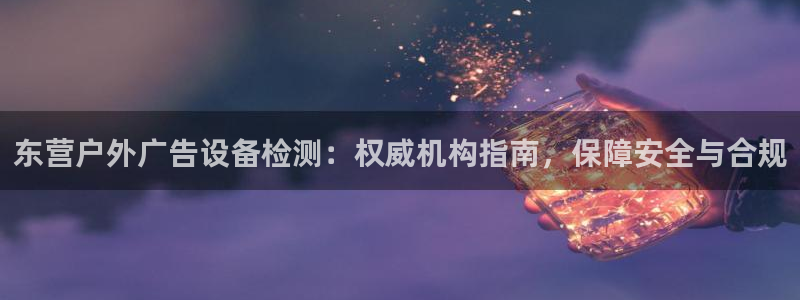 杏宇平台注册地址：东营户外广告设备检测：权威机构指南，保障安全与合规