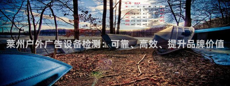 杏宇平台总代理：莱州户外广告设备检测：可靠、高效、提升品牌价值