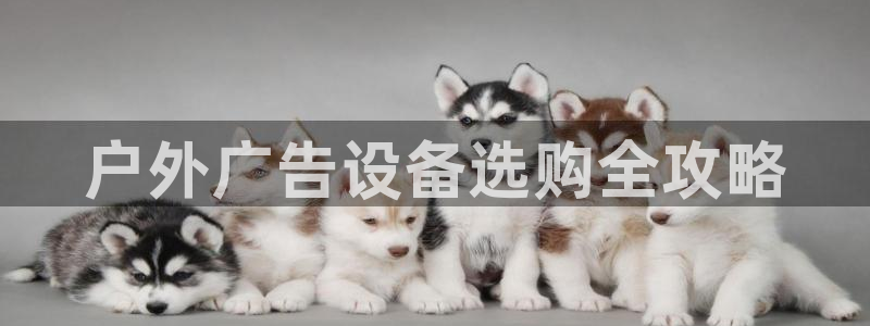 杏宇平台好吗：户外广告设备选购全攻略