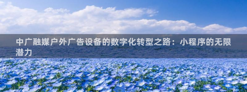 杏宇平台登录步骤图：中广融媒户外广告设备