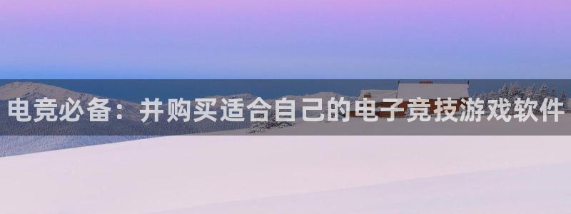 乐竞电竞app官方入口下载：电竞必备：并购买适合自己的电子竞技游戏软件